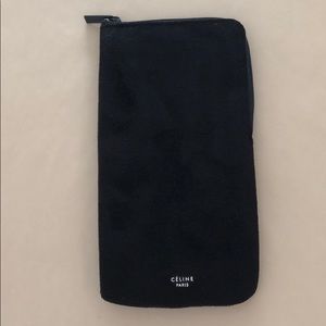 Céline Paris velour/velvet sunglasses case new